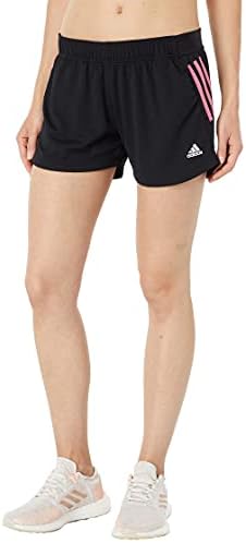 A adidas malha feminina malha de 3 stripes shorts esportivos