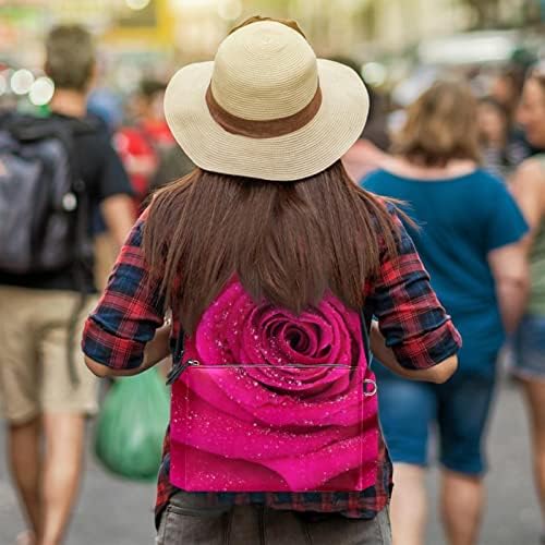 Vbfofbv unissex adulto mochila com trabalho de viagem, rosa rosa