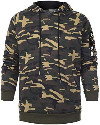 Sinifer Men's Tracksuit Set Camouflage Sweatshirt Suorto de moletom atlético Sortel