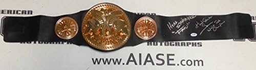 Rikishi fatu e Samu assinaram os riscadores da cabeça da WWE Belt PSA/DNA CoA Tag Team Auto - vestes de luta livre autografadas,