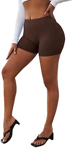 Shorts elásticos para mulheres cautela escorregadio quando letras molhadas imprimem shorts esportivos