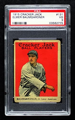 1915 Cracker Jack 131 Geo. Baumgardner St. Louis Browns PSA PSA 3.00 Browns