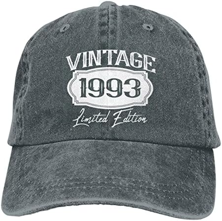 Tampas de 30 anos de 30 anos Vintage 1993 Chapéu de beisebol de edição limitada para homens