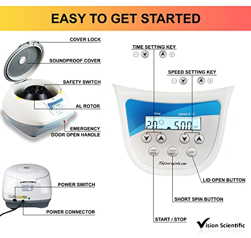 Vision Scientific VS-MD1003-500 15ML PP TUBO CENTRIFUGER CONÍCIO | Esterilizado | Caso de 500 | Tampa do parafuso | Marcas graduadas