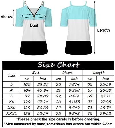 Basics Basics Athletic pernegings feminino casual manga curta V zíper para cima Padrões de corante tie de tinta camiseta