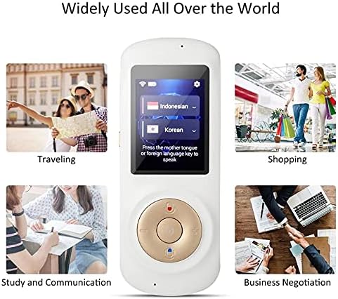 Lukeo Language Translator Dispositivo 70 Idiomas Dispositivo de bolso inteligente dispositivo portátil Instant Wi -Fi/Hotspot