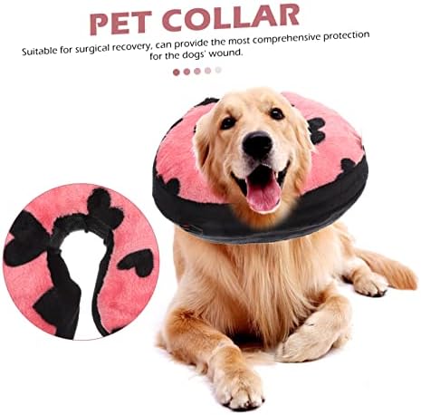 PoPetpop 5pcs Elizabeth Collar E-Collars para cães bitenot colarinho de cachorro rosquinha de gato leve colarinho cão anti-lambida