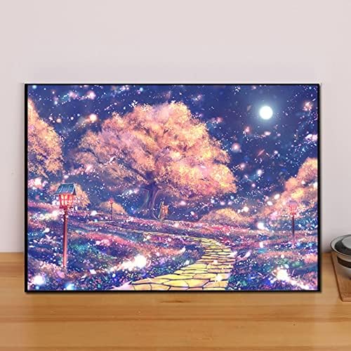 ZGMAXCL Diamond Art Painting Kits Diy para adultos Round Full Drill Tree e Starry Sky Paisagem Crystal Room Decor Gifts