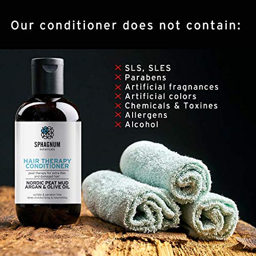 Sphagnum Botanicals Shampoo e Condicionador Seborréico - Ácido Salicílico 1,8% e Muda de Peat 10% para tratamento eficaz