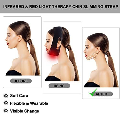 Terapia com luz vermelha para alívio da dor no pescoço, luz vermelha de 660 nm e 850nm de terapia de luz de infravermelho próximo