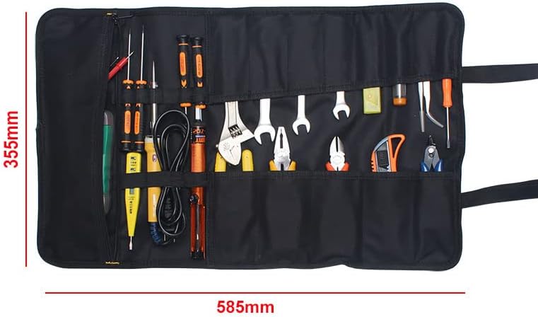 Ferramentas de hardware de 22 bolsos portáteis Bolsa de ferramentas multifuncionais para bolsa de transportar para a chave de fenda