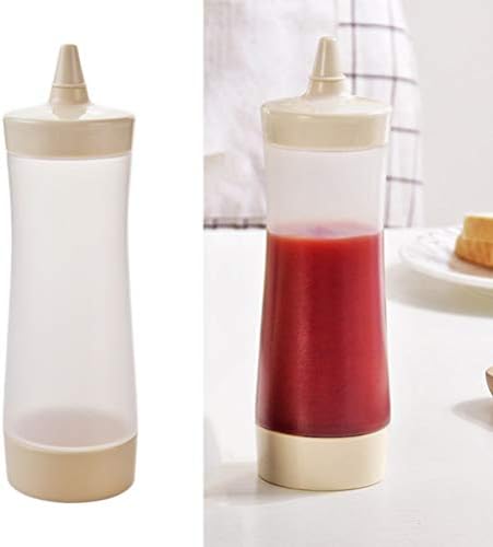 FRCOLOR CONDIMENT GRANHELHAS DE APRECIMENTO DE 3PCS Squeeze Condimento Garrafas, garrafas de mostarda garrafas de ketchup para casa de cozinha reutilizável garrafa de aperto reutilizável