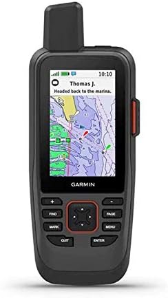 Garmin GPSMap 86SCi, GPS de mão flutuante, capacidades de comunicação por satélite de Bluechart G3 e Inreach, dados