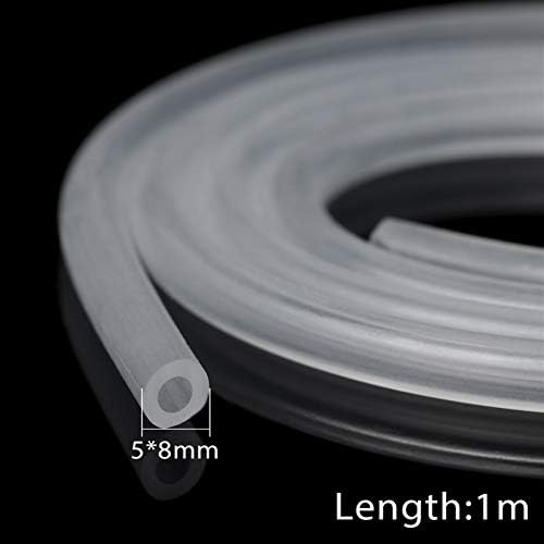 Mangueira de plástico transparente 1 metro de tubo de silicone transparente, mangueira de borracha macia, 2-10 mm de diâmetro,