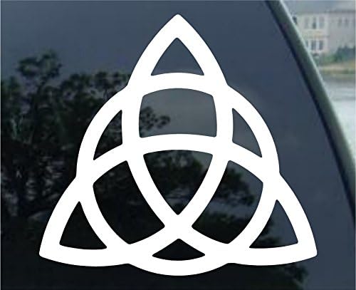 SoCooldesign Triquetra Pagan Wiccan Car Truck Vinil Decalque de 5 diâmetro