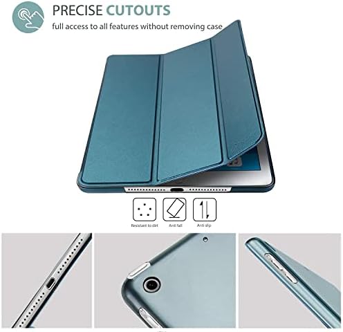Procase Teal iPad Mini 1 2 3 Pacote de caixa leve fino com [2 pacote] iPad mini 1 2 3 7,9 Protetores de tela
