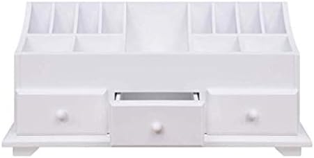Qiaononai zd205 Cadeiro de armazenamento cosmético multifuncional com 3 gavetas e 13 partes