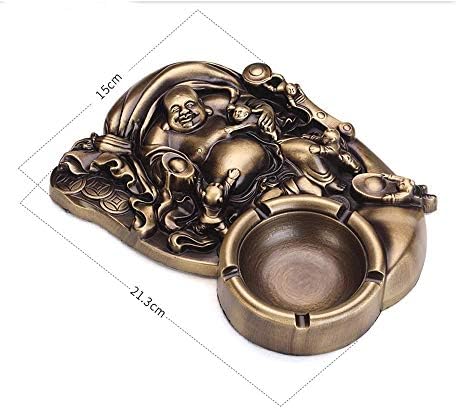 Bingfang-W Ashtrays Pure Copper Ashtray Creative Home Office Personality Decoration Ashtray Gift 15x21.3cm Décor