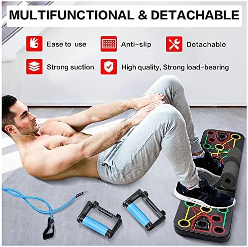 Placas de flexão multifuncionais ghqyp, existem 5 equipamentos de fitness diferentes suporte para exercícios corporais,