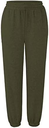 Calça duowei plus size size calças de carga curvilíneas de cargo casual calça de corredor de cintura alta solta para as calças de