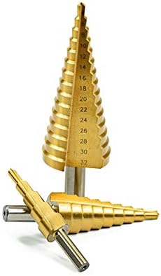 Broca de etapa de broca métrica de groove helicoidal em forma de pagode cortador de moagem com punção central 4-12/20/32mm hss aço