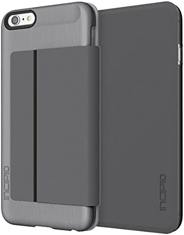 Caso do iPhone 6s Plus, Incipio Highland Premium Folio [cartão de crédito] Wallet Folio iPhone 6 Plus, iPhone 6s Plus - Gunmetal/Gray