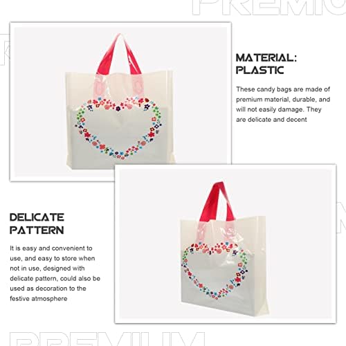 Sacos de papel Operitacx 50pcs sacos sacolas bolsas de tratamento de férias de doces sacos de mercadorias sacolas de compras
