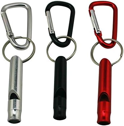 WuuyCoky 1.8 de comprimento de alumínio com anel -chave e cor misturada de carabiner