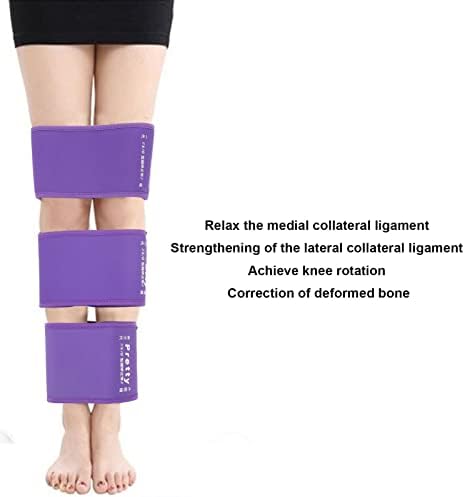 X o Tipo de perna Banda corretor, correção de correção da perna Correção de correção respirável Ajuste ajustável gancho elástico e fixação de loop Evite deslizamento para adultos para criança
