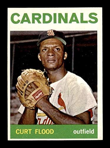 #103 Curt Flood - 1964 Topps Baseball Cards Classificado Exmt - Baseball Slabbed Autographed Vintage Cards