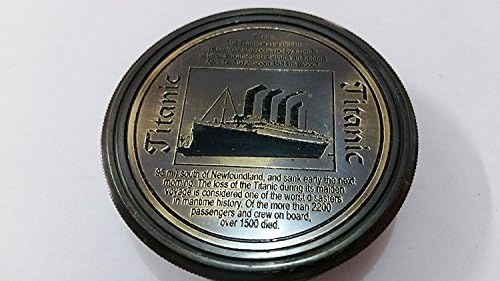 Réplica de bolso marítimo de bolso marítimo vintage Titanic Compass Rússico Vintage Decoração de casa Presentes