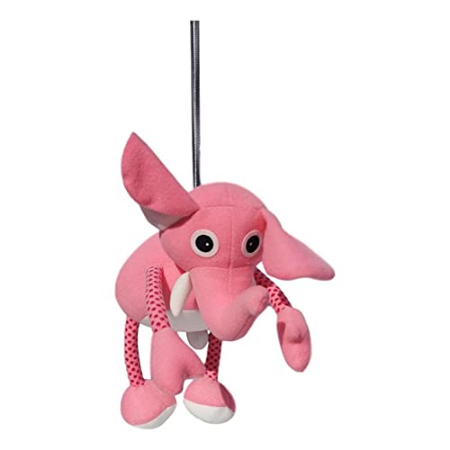 Springy Pink Elephant Panopoly Animal Mobile Distração para bebês e crianças pequenas