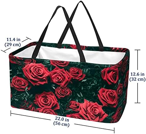 Lorvies Reutilable Grocery Bags Caixas de armazenamento, arco -íris Zebra Pattern colapsible utilidade sacolas com alça longa