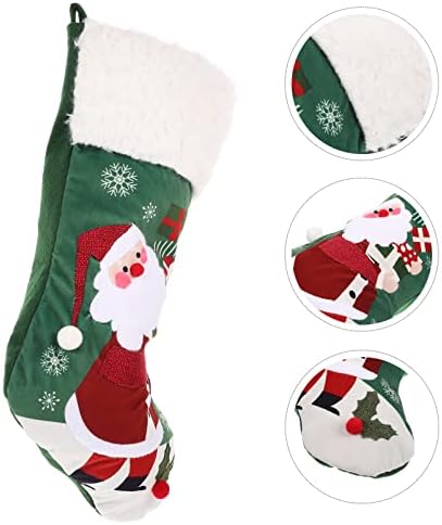 Veemon Christmas Stocking Decorative Natal Sock Gift Bag Presente Filler para decoração de árvore de Natal