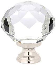 Diamond Crystal Knob Acabe: níquel brilhante