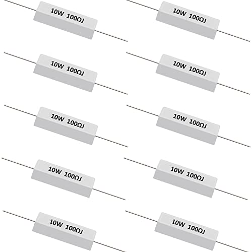 SMSEACE 5pcs 25W 30OHM Resistores de cimento cerâmico ± 5% de resistores de cimento de tolerância usados ​​em computador, TV, aparelho