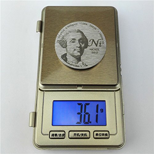 Pague homenagem ao descobridor de níquel 1,5 polegada diâmetro de moeda de metal ni pura