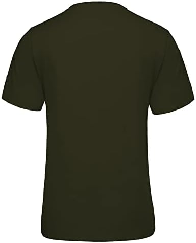 Camiseta rasgada masculina, coloração sólida de coloração sólida de coloração de coloração curta