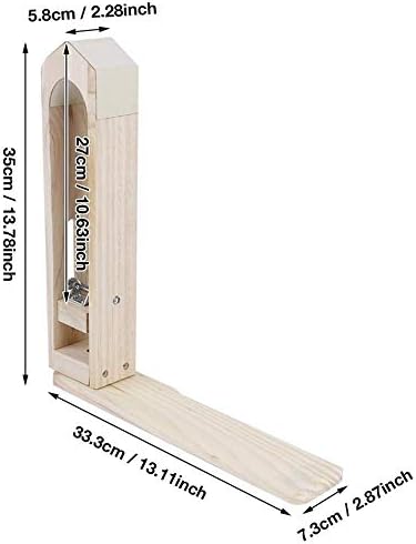 NBSXR 360 ° Rotação de madeira Craft de couro costura de cavalo Cramp de couro, com pré -embrulhada, para a ferramenta