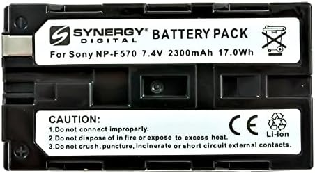 Bateria de câmera digital de sinergia, compatível com a câmera de câmera Sony HXR-MC2500, ultra alta capacidade, substituição da