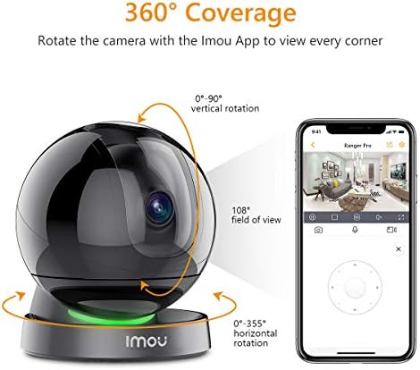 Câmera de segurança kit de 2MP interno para segurança doméstica, câmera de vigilância de câmera plug-in com visão noturna, áudio