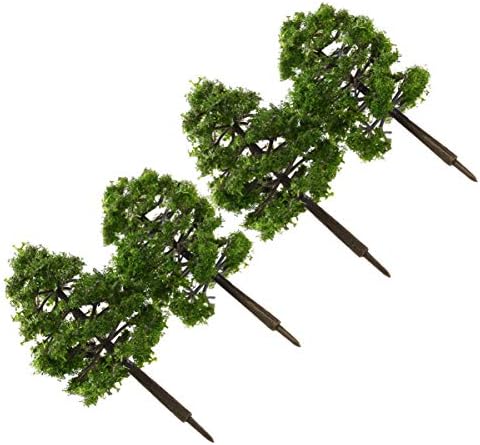 Modelo de trem de brinquedos de clipedo trem 20pcs cenário paisagem modelo árvore verde cedro modelo árvores simulação Mini Natal árvore árvore árvore árvore 9cm para decorações de natal Artesanato de inverno 9cm Diorama trens