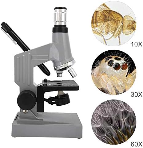 Conjunto de microscópio SureBuy, lente de vidro óptico de microscópio biológico para crianças