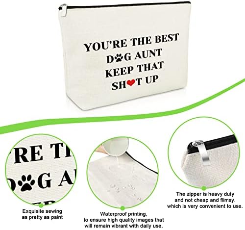 Dog tia Gifts Dog Makeup Bag Dog Lover Gifts For Women Animal Rescue Gifts Para dono de cachorro Amante animal Presentes de