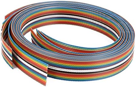 X-Dree 1m 16 pino cor de arco-íris de fita plana Idc Fio IDC 1mm Pitch 4pcs (1m de 16 pinos cor de fita plana de fita plana