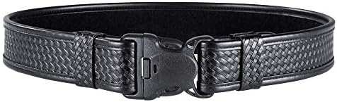 Cinturão de serviço de Bianchi 7980 com fivela de liberação de três, loop de cinto de 2 polegadas, tecido de cesta ou preto liso