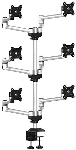 Cotytech 6 Monitor Stand With Rick Release Dual Arms, 3 x 2