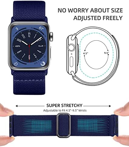 ODBEAI Compatível com Apple Watch Band 44mm Mulher Men, com Apple Watch Band 38mm 40mm 41mm 42mm 45mm 49mm Iwatch Bands