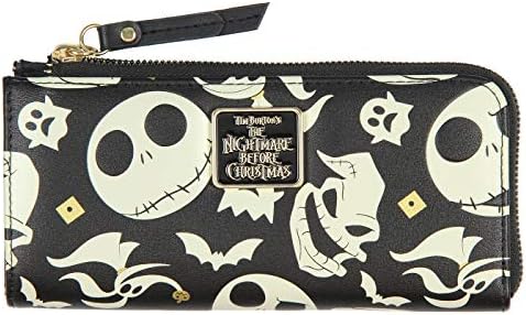 Disney Nightmare Before Christmas Jack Skellington Zero Oogie Boogie Full Zip Wallet