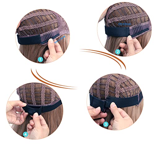 Bandas elásticas de 10pcs para faixa elástica ajustável da peruca para faixas de peruca ajustáveis ​​para fazer peruca ajustável tiras